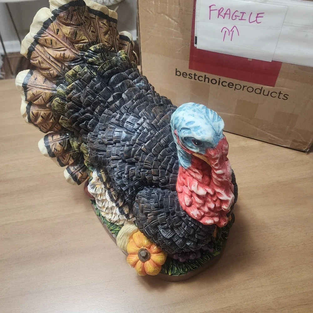 Design Toscano Tom The Turkey Resin Sculpture Large 15 Inch